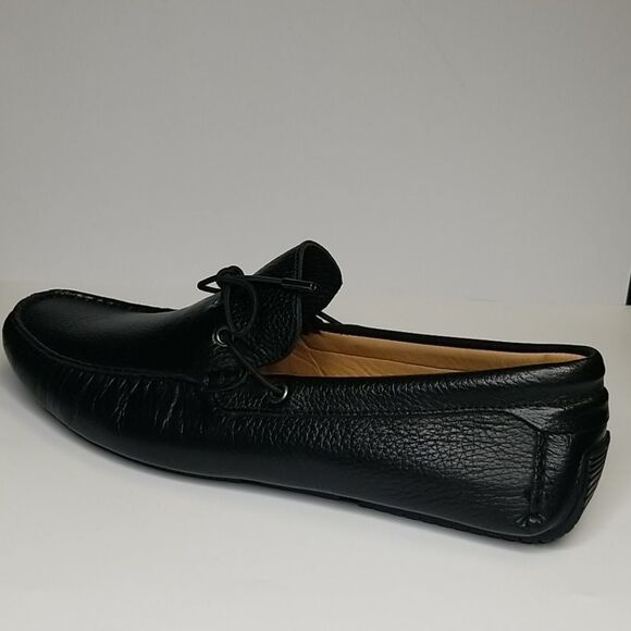 ?️Men classic Black Loafers tie driver NWT